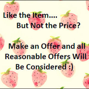 Please Read - Reasonable Offers Considered :)